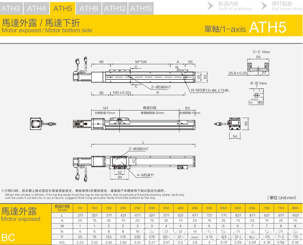 Belt Driven Linear Actuator